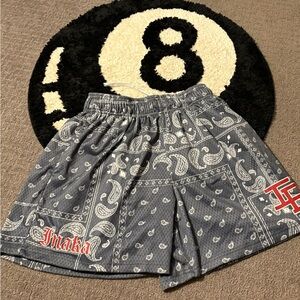 Inaka Power Bandana Print Gym Shorts